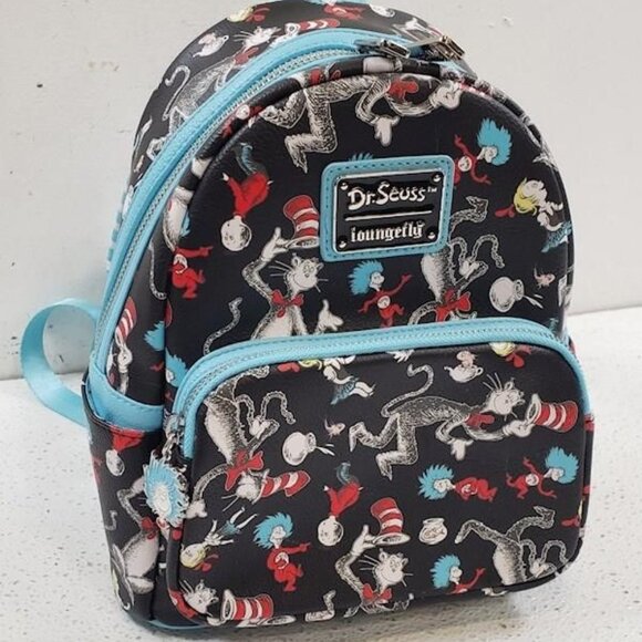 EUC Loungefly Dr. Suess Cat in The Hat Backpack main image 6